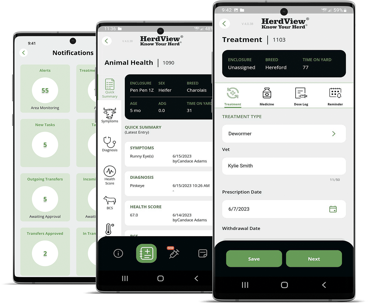 HerdView Mobile App Features